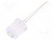 LED  5mm  bullet  warmweiß  43000÷50000mcd  8°  30mA  2,9÷3,6V