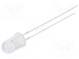 LED  5mm  warmweiß  2180÷3000mcd  30°  10÷15mA  12V  Front  gewölbt