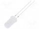 LED  5mm  warmweiß  500÷750mcd  180°  20mA  2,7÷3,4V  Front  flach