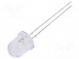 LED  8mm  warmweiß  2180÷3000mcd  30°  Front  gewölbt