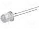 LED  8mm  warmweiß  14400÷18000mcd  30°  Front  gewölbt