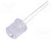 LED  10mm  warmweiß  1560÷2180mcd  100°  Front  flach