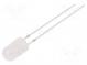 LED  5mm  warmweiß  500÷750mcd  30°  20mA  2,8÷3,6V  Front  gewölbt