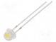 LED  4,8mm  weiß neutral  4200÷5800mcd  10÷12lm  100°  7,8÷9,5V