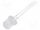 LED  7,8mm  bipolar  warmweiß  10000÷12000mcd  30°  Front  gewölbt