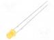 LED  3mm  orange  100÷150mcd  140°  Front  flach  Rastermaß  2,54mm