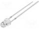 LED  3mm  bernsteinfarben  7000÷8000mcd  30°  Front  gewölbt