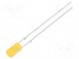 LED  3mm  orange  330÷500mcd  140°  Front  flach  Rastermaß  2,54mm