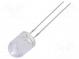LED  8mm  orange  10000÷12000mcd  30°  Front  gewölbt