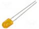 LED  oval  5,1x4,3mm  orange  750÷1560mcd  100/40°  Front  gewölbt