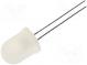 LED  10mm  grün  1560÷2180mcd  60°  Front  gewölbt
