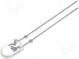 LED  oval  5,1x4,3mm  grün  2180÷4200mcd  100/40°  Front  gewölbt