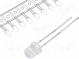 LED  5mm  kaltweiß  1560÷3000mcd  140°  20mA  2,8÷4V  Front  flach
