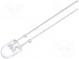 LED  oval  5,1x4,3mm  kaltweiß  1560÷3000mcd  100/40°  2,8÷4V  20mA