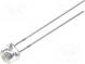 LED  4,8mm  kaltweiß  1560÷3000mcd  100°  Front  gewölbt  2,8÷4V