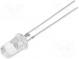 LED  5mm  rot  18000÷22000mcd  30°  70mA  2÷2,6V  Front  gewölbt