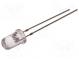 LED  5mm  rot  4500÷6000mcd  30°  20mA  1,8÷2,4V  Front  gewölbt