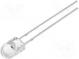 LED  oval  5x4,1mm  rot  7000÷8000mcd  100/40°  Front  gewölbt  20mA