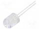 LED  10mm  rot  10000÷12000mcd  30°  ohne Flansch  Front  gewölbt