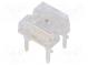 LED Super Flux  7,62x7,62mm  rot  750÷1000mcd  180°  Front  flach