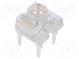 LED Super Flux  7,62x7,62mm  rot  750÷1120mcd  120°  Front  konkav