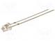 LED  3mm  rot  220÷330mcd  140°  Front  flach  Rastermaß  2,54mm