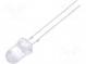 LED  5mm  rot  7000÷9000mcd  15°  20mA  1,8÷2,6V  Front  gewölbt