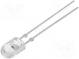 LED  oval  5,1x4,3mm  rot  3000÷4500mcd  100/40°  Front  gewölbt