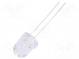 LED  8mm  rot  1120÷1560mcd  30°  Front  gewölbt  Rastermaß  2,54mm