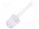 LED  10mm  rot  5800÷7000mcd  30°  Front  gewölbt  Rastermaß  2,54mm