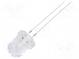LED  7,8mm  bipolar  rot  12000÷14400mcd  30°  Front  gewölbt