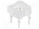 LED Super Flux  7,62x7,62mm  zweifarbig  rot/weiß  1560÷2300mcd