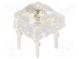 LED Super Flux  7,62x7,62mm  dreifarbig  rot/grün/gelb  130°