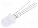 LED  8mm  dreifarbig  RGB  390÷420mcd  660÷720mcd  180÷200mcd  30°
