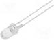 LED  5mm  blau  330mcd  40°  20mA  2,9÷3,6V  Front  gewölbt