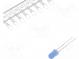 LED  5mm  blau  330mcd  40°  20mA  2,9÷3,6V  Front  gewölbt  2000Stk.