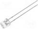 LED  5mm  blau  330÷750mcd  140°  20mA  2,8÷4V  Front  flach