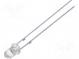 LED  3mm  violett  30°  Front  gewölbt  ohne Stopper