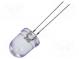 LED  10mm  violett  300÷440mcd  30°  Front  gewölbt