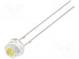 LED  4,8mm  kaltweiß  28÷30lm  150°  Front  gewölbt  11,6÷13,6V