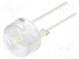 LED  10mm  kaltweiß  90000mcd  17°  Front  gewölbt  5500-8000K