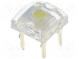 LED Super Flux  7,62x7,62мм  белый холодный  7500÷9000мкд  140°