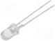 LED  5mm  kaltweiß  75000mcd  15°  50mA  3÷3,8V  Front  gewölbt