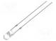 LED  3mm  kaltweiß  7000÷8400mcd  30°  Front  gewölbt