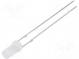 LED  3mm  kaltweiß  1120÷1560mcd  140°  Front  flach  ohne Stopper