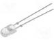 LED  oval  5,1x4,3mm  kaltweiß  36000÷40000mcd  100/40°  2,9÷3,6V