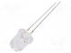 LED  8mm  kaltweiß  3000÷4200mcd  30°  Front  gewölbt