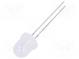LED  8mm  kaltweiß  5800÷7000mcd  30°  Front  gewölbt