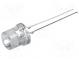 LED  8mm  kaltweiß  3000÷4200mcd  140°  Front  flach