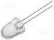 LED  10mm  kaltweiß  85000÷100000mcd  8°  Front  gewölbt  Bullet
